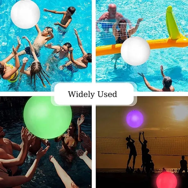 Pool toys decorations waterproof inflatable led beach ball