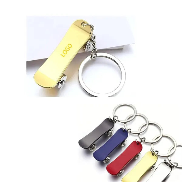 Creative Skateboard-shaped Keychain for Custom Promo Gift