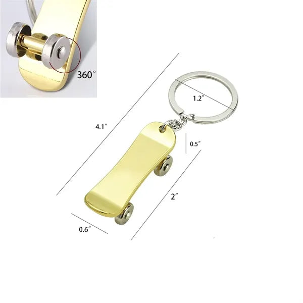 Creative Skateboard-shaped Keychain for Custom Promo Gift