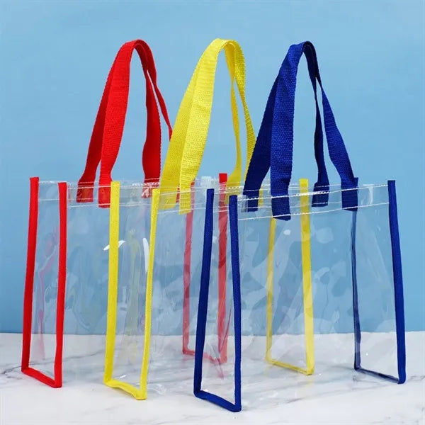 Stadium Approved Clear Transparent PVC Tote Bag