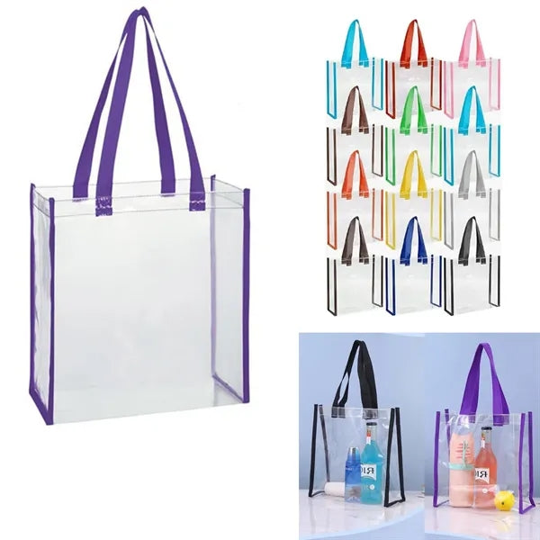 Stadium Approved Clear Transparent PVC Tote Bag