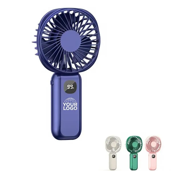 Generic Portable Rechargeable Digital Display Handheld Fan