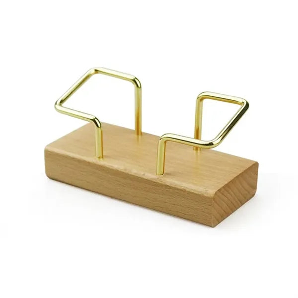 Wooden Creative Business Card Display