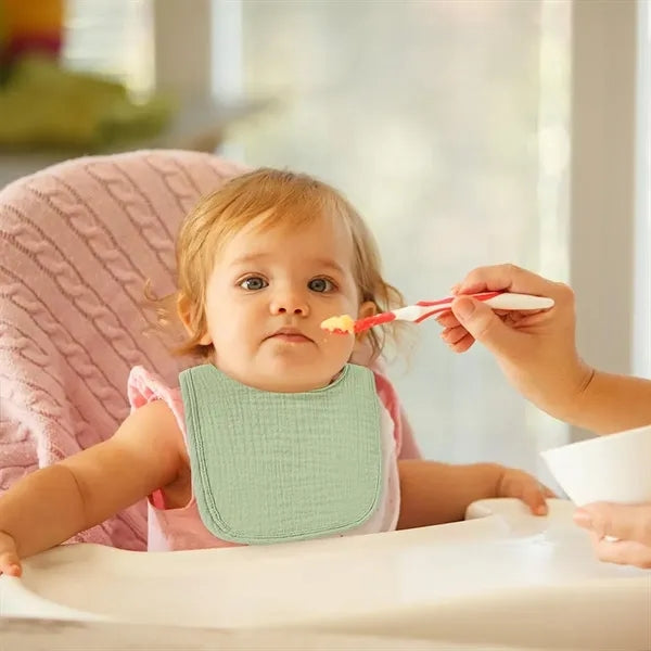 Cotton Muslin Baby Absorbent Bandana Bibs for Boys Girls
