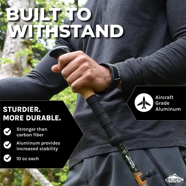 Aluminum Trekking Poles with Tip Kit