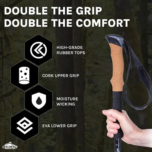 Aluminum Trekking Poles with Tip Kit