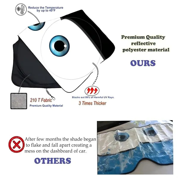 Foldable Car Front Windshield Sun Visor