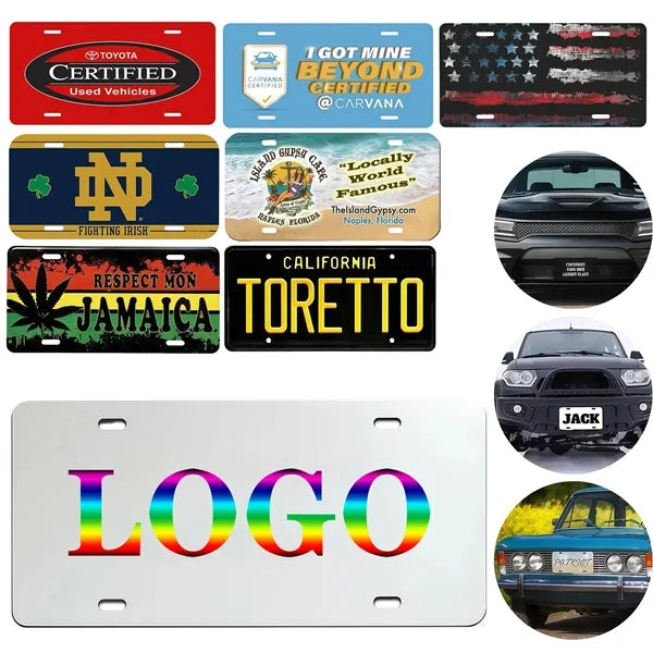 Full Color Aluminum License Plate-6" x 12"