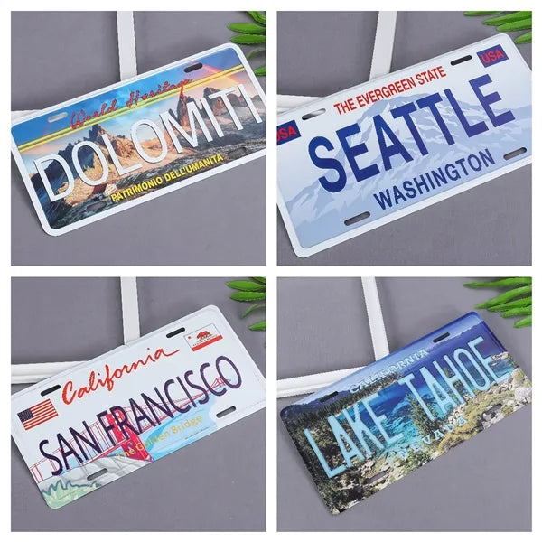 Full Color Aluminum License Plate-6" x 12"