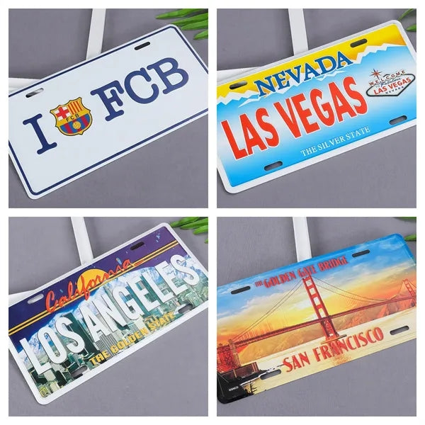 Full Color Aluminum License Plate-6" x 12"