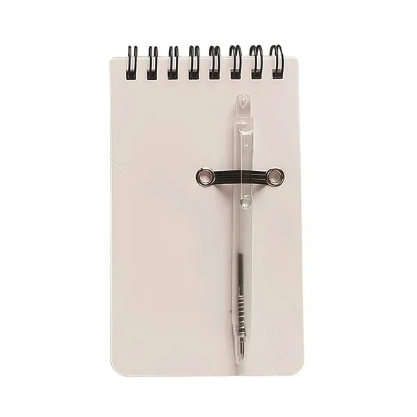Pocket Sized Spiral Jotter Notepad Notebook With Pen