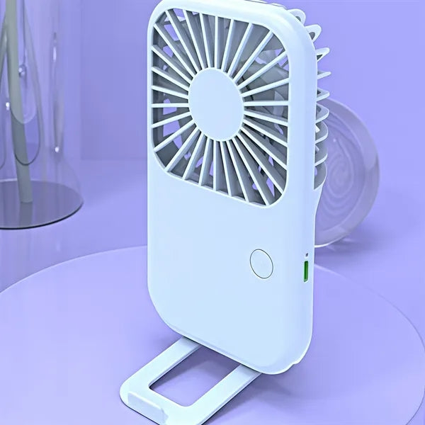 Mini Handheld Fan with Phone Holder