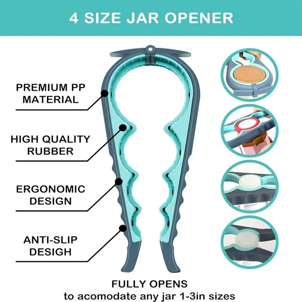 4 in 1 Beer Bottle Opener Kitchen Can Cap Screwing Tool
