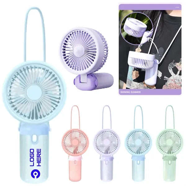 Glitter Foldable Powerful Fan