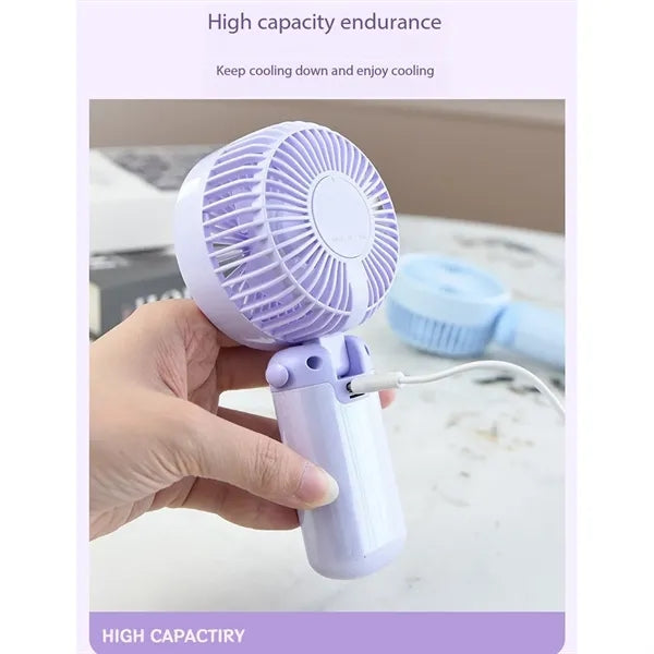 Glitter Foldable Powerful Fan