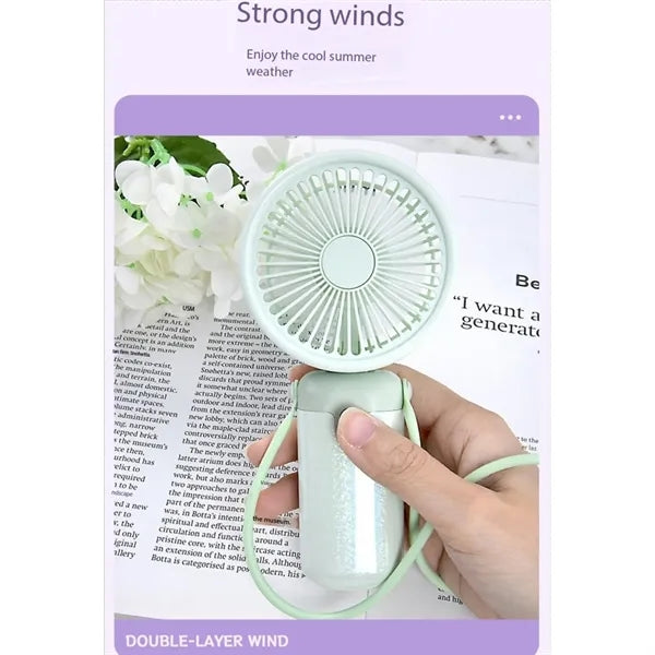 Glitter Foldable Powerful Fan