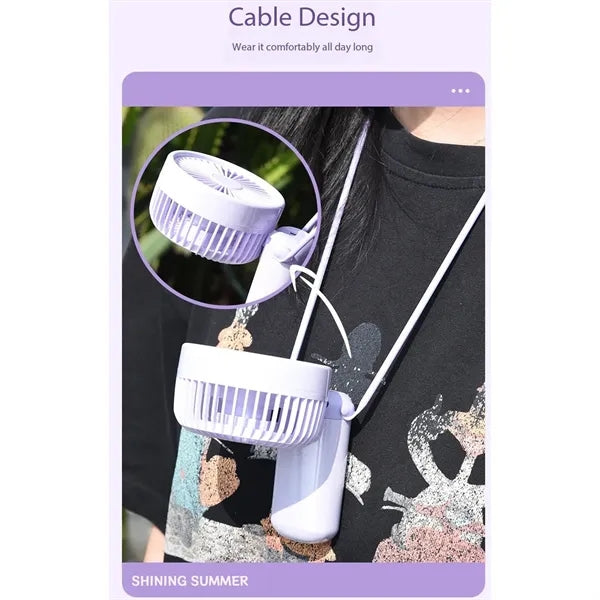 Glitter Foldable Powerful Fan