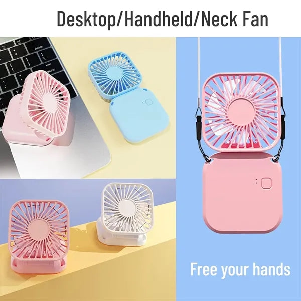 Portable Foldable Hanging Neck Fan