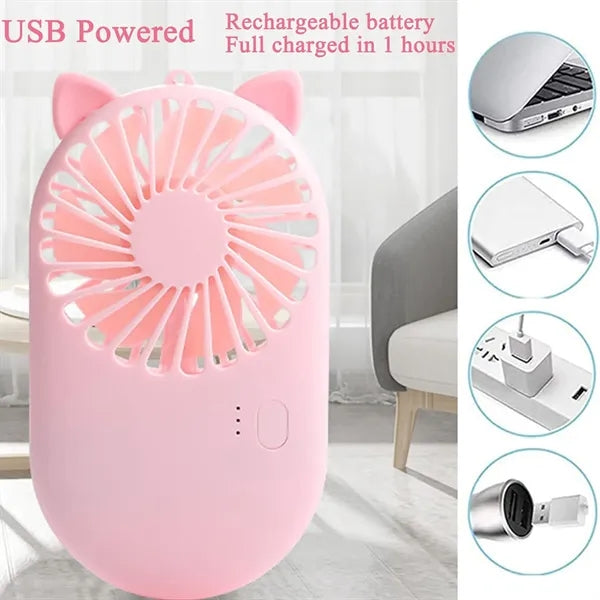Cute Cartoon Portable Mini Fan