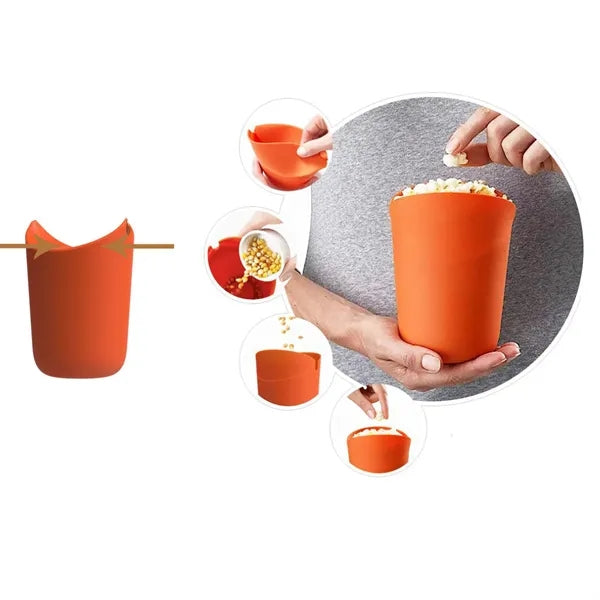 Foldable Silicone Popcorn Bucket