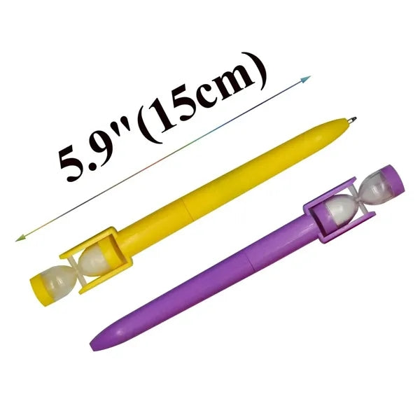 Rotating Hourglass Ballpoint Pen