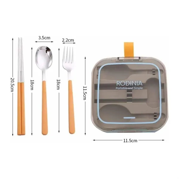 Stainless Steel Folding Pocket Cutlery Set