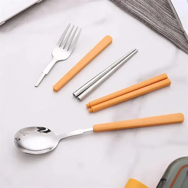 Stainless Steel Folding Pocket Cutlery Set