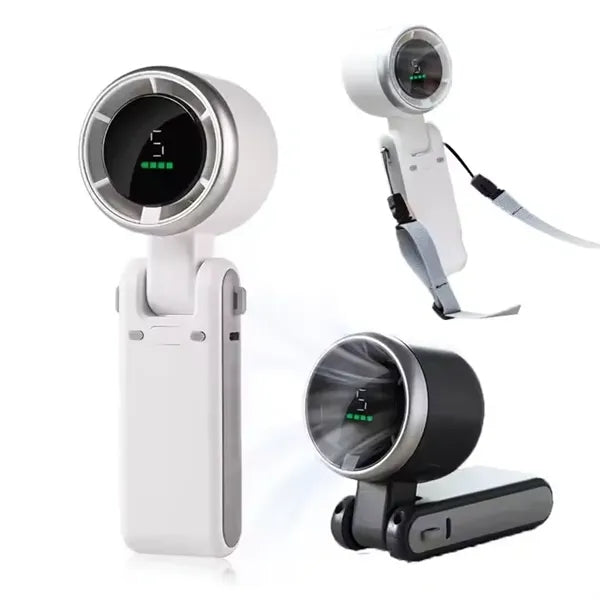 Portable Handheld Turbo Fan 5 Gear Wind Battery Operated