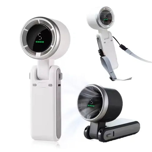 Portable Handheld Turbo Fan 5 Gear Wind Battery Operated