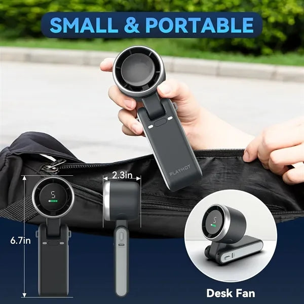 Portable Handheld Turbo Fan 5 Gear Wind Battery Operated
