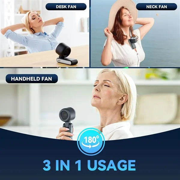 Portable Handheld Turbo Fan 5 Gear Wind Battery Operated
