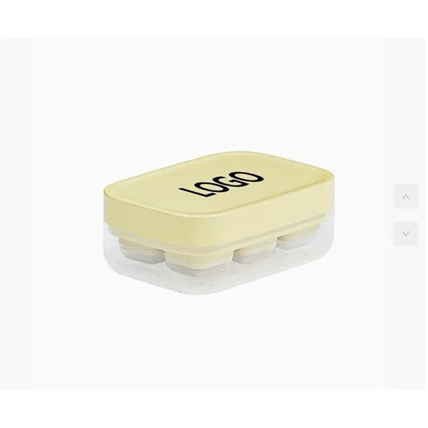 Mini Press-Action Ice Cube Tray and Storage Box