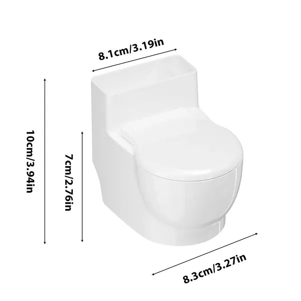 Creative Toilet-Shaped Wall-Mounted Ashtray w/ Lid