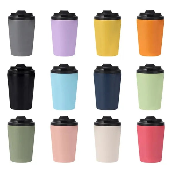 11oz Double-Layer Insulated Coffee Cup With Scale