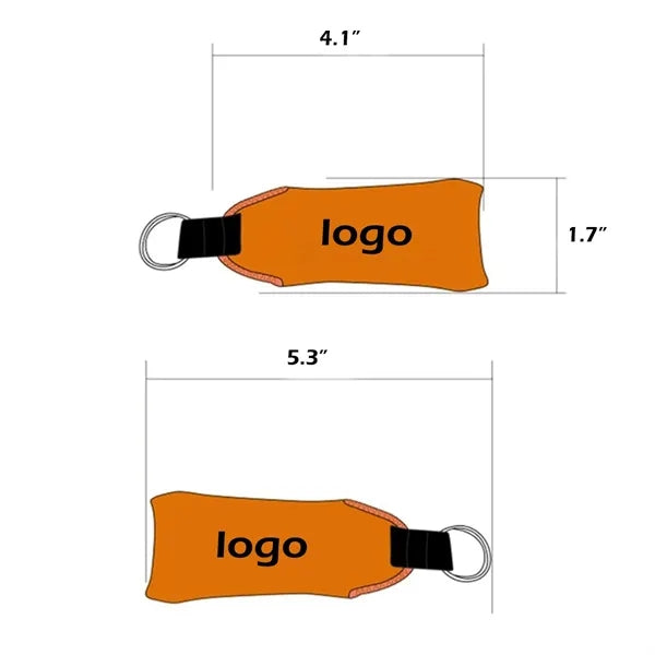 Neoprene Floating Keychain