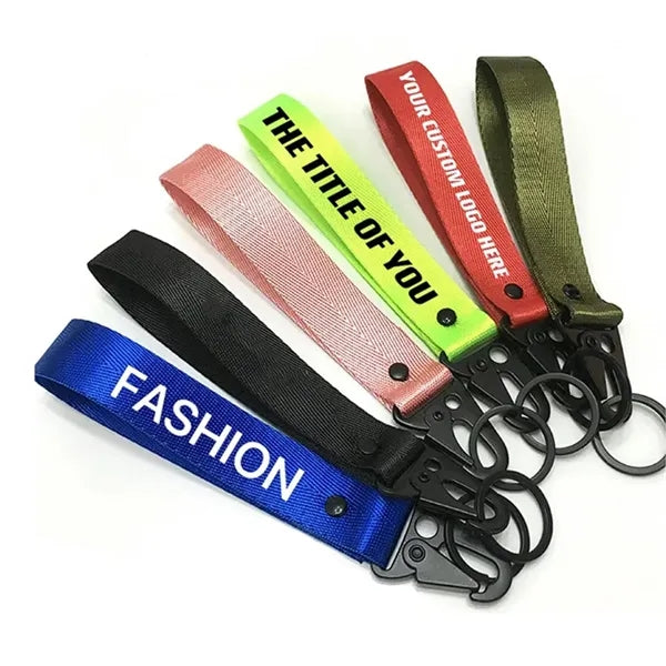 7.4" Customizable Nylon Keychains