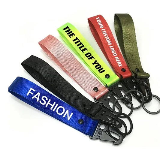 7.4" Customizable Nylon Keychains