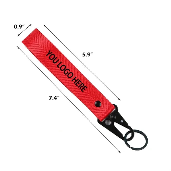 7.4" Customizable Nylon Keychains