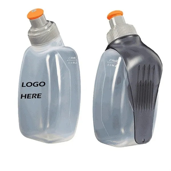 8oz Sports Water Bottle With Clip For Active Use