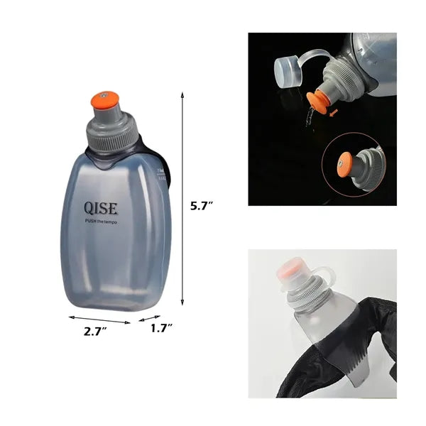 8oz Sports Water Bottle With Clip For Active Use