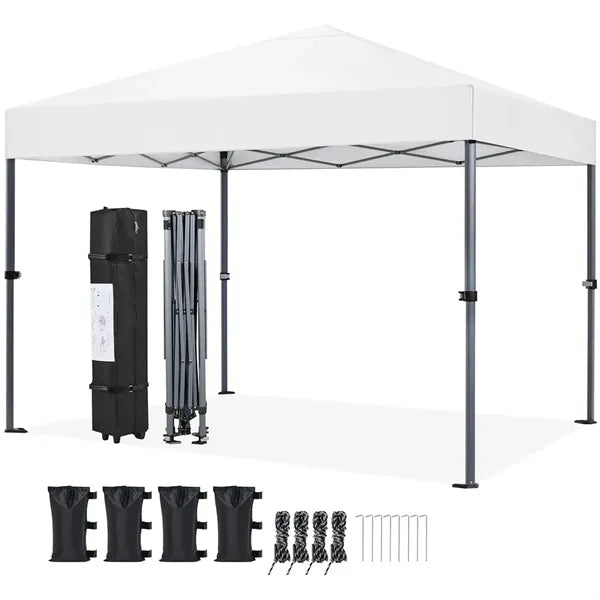 Outdoor Folding Canopy Tent With Telescopic Frame