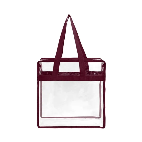 Stadium Approved Clear Transparent PVC Tote Bag