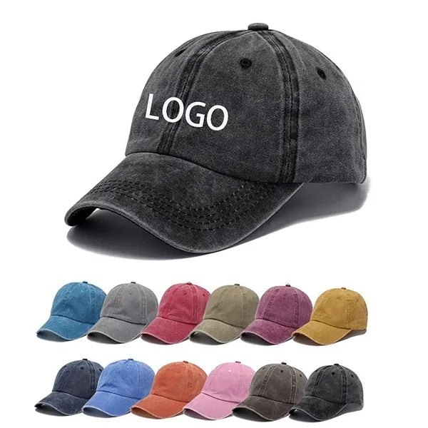 Washed Pigment Dyed Cotton Dad Baseball Cap