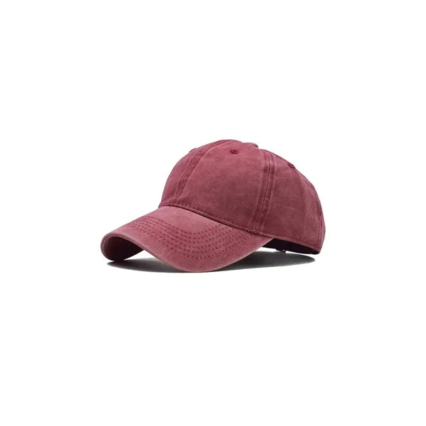 Washed Pigment Dyed Cotton Dad Baseball Cap