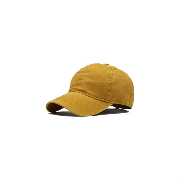 Washed Pigment Dyed Cotton Dad Baseball Cap