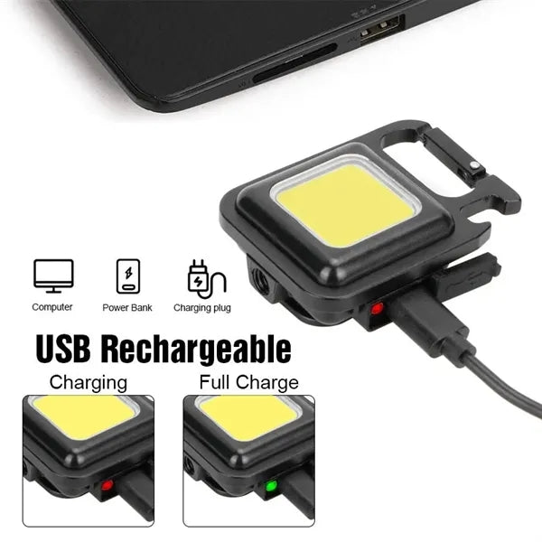 500mAh 3 Modes Keychain Flashlights