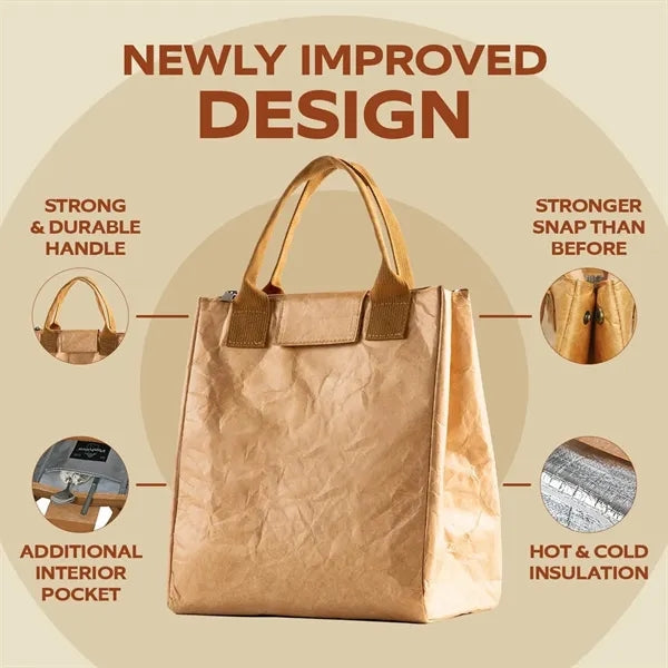 Dupont Paper Tearproof Aluminum Foil Insulated Lunch Bag