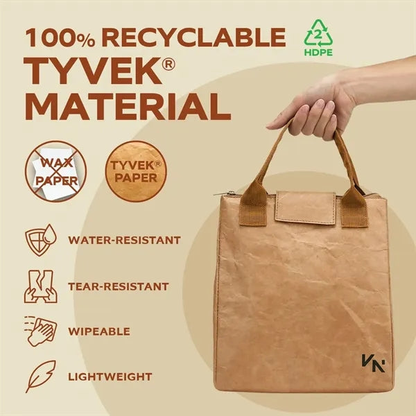Dupont Paper Tearproof Aluminum Foil Insulated Lunch Bag