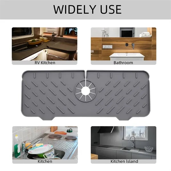 Silicone Faucet Sink Tray Mat