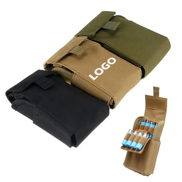 Portable Shotgun Shell Storage Bag With Tactical Webbing